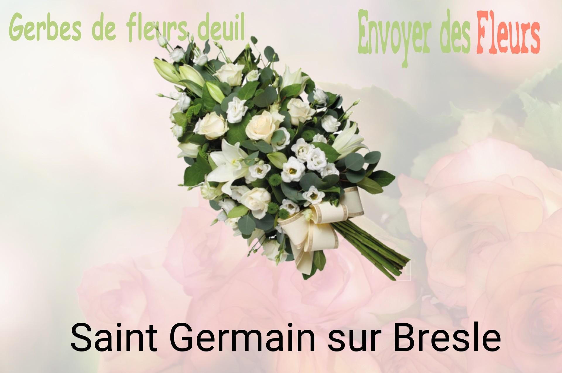 Gerbe de fleurs de deuil livrée à Saint-Germain-sur-Bresle
